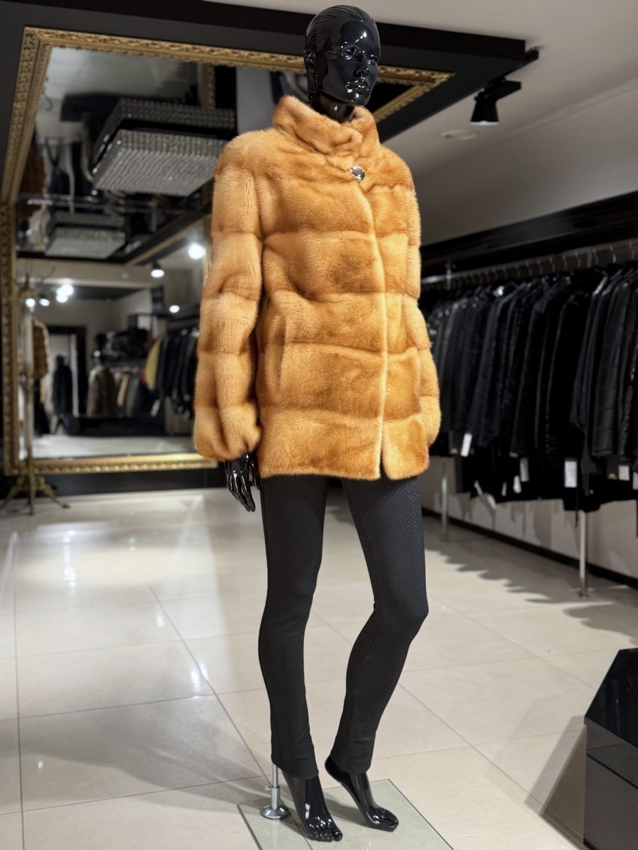 Golden Mink Fur Jacket